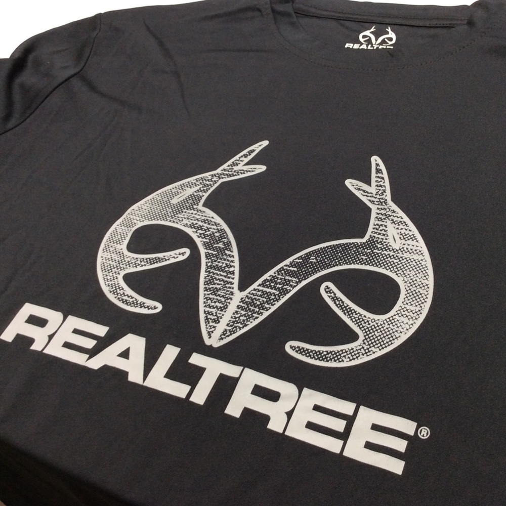 Realtree Men’s Poly T-shirt Black Size Medium NWT - Picture 7 of 9